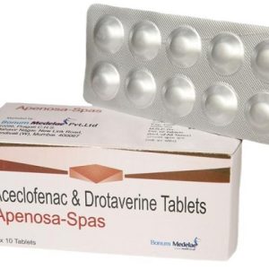 Apenosa SPAS Aceclofenac & Drotaverine Tablets