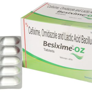 Besixime OZ Cefixime, Ornidazole and Lactic Acid Bacillus Tablets