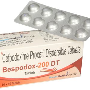 Bespodox 200 DT Cefpodoxime Proxetil Dispersible 200 mg Antibiotic Tablets
