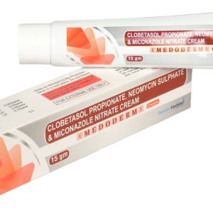 Medoderm topical dermatological cream packaging, skin treatment medication by Bonum Medelae