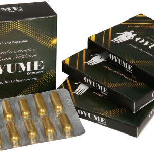 Ovume women's health supplement capsule packaging, fertility and reproductive health support for women