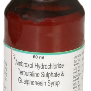 Quelcold-EX cold medicine Ambroxol Hydrochloride Terbutaline Sulphate & Guaiphenesin Syrup