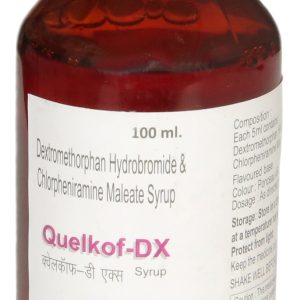 Quelkof-DX Dextromethorphan Hydrobromide & Chlorpheniramine Maleate Syrup