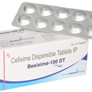 Besixime 100 DT Cefixime 100mg Dispersible Tablet - Child-friendly antibiotic for bacterial infections